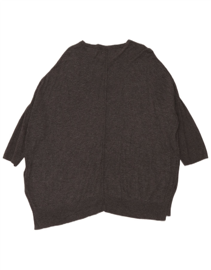 Pulover pentru femei Marks & Spencer, cu mâneci 3/4, cu gâtul barcă, UK 12 Medium Gre