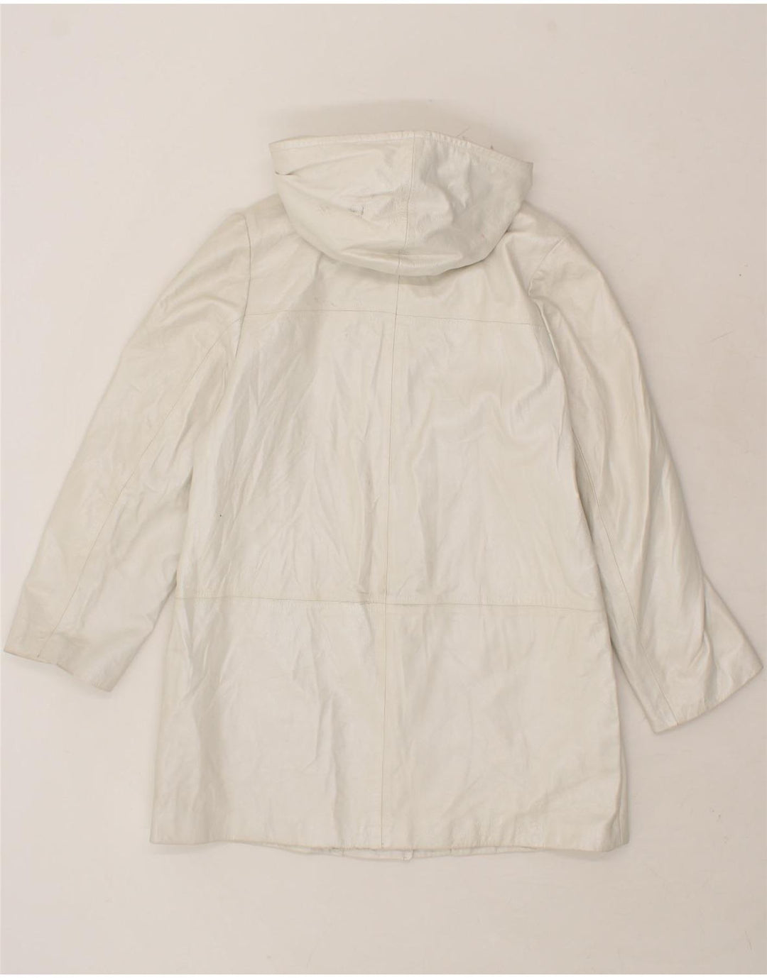 FABRIZIO CORSI Womens Hooded Overcoat UK 16 Large White Vintage Fabrizio Corsi and Second-Hand Fabrizio Corsi from Messina Hembry 