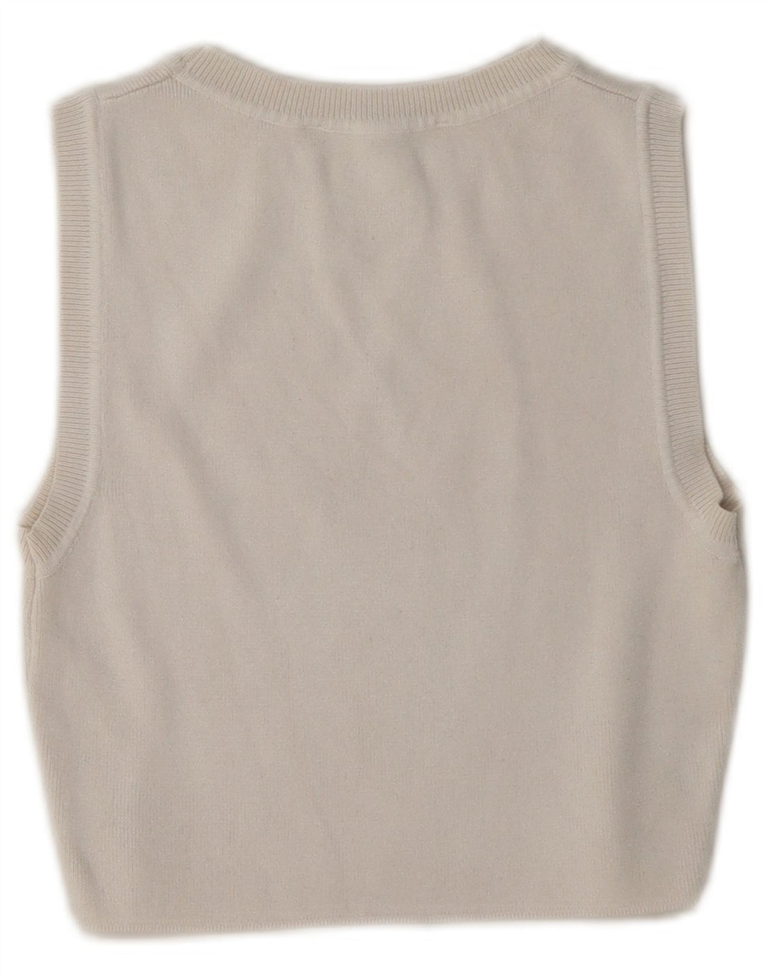 Top cu vestă pentru femei Zara UK 14 mare, bej, viscoză