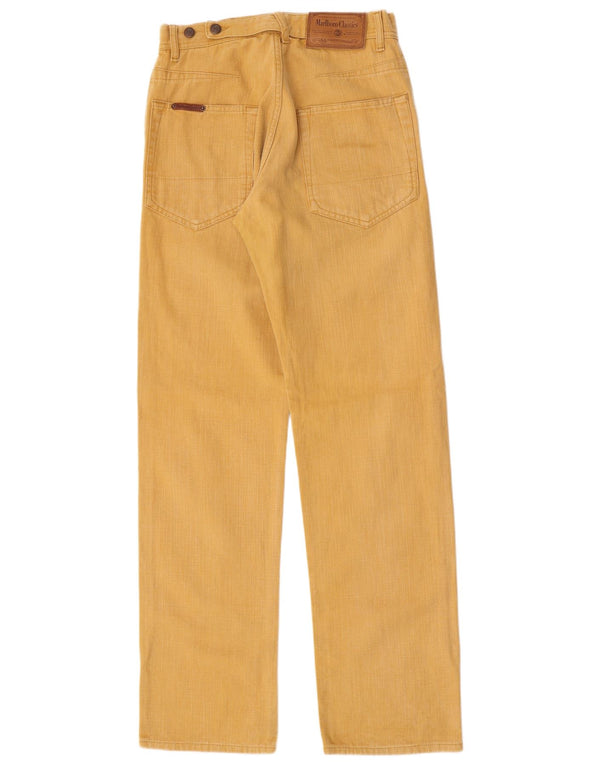 Pantaloni casual drepti pentru femei Marlboro Classics L29 L34 Bumbac galben