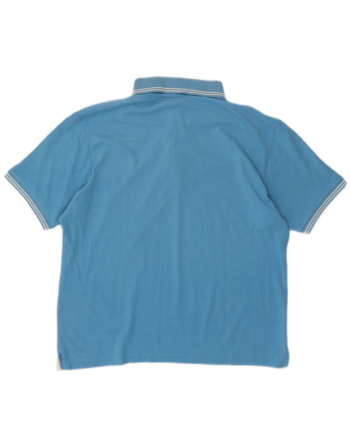 CHAMPION Mens Polo Shirt Medium Blue
