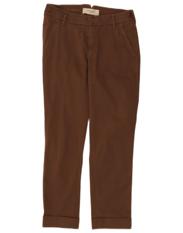 Max Mara Pantaloni chino subțiri pentru femei de weekend cu talie joasă UK 4 XS W28 L26 maro