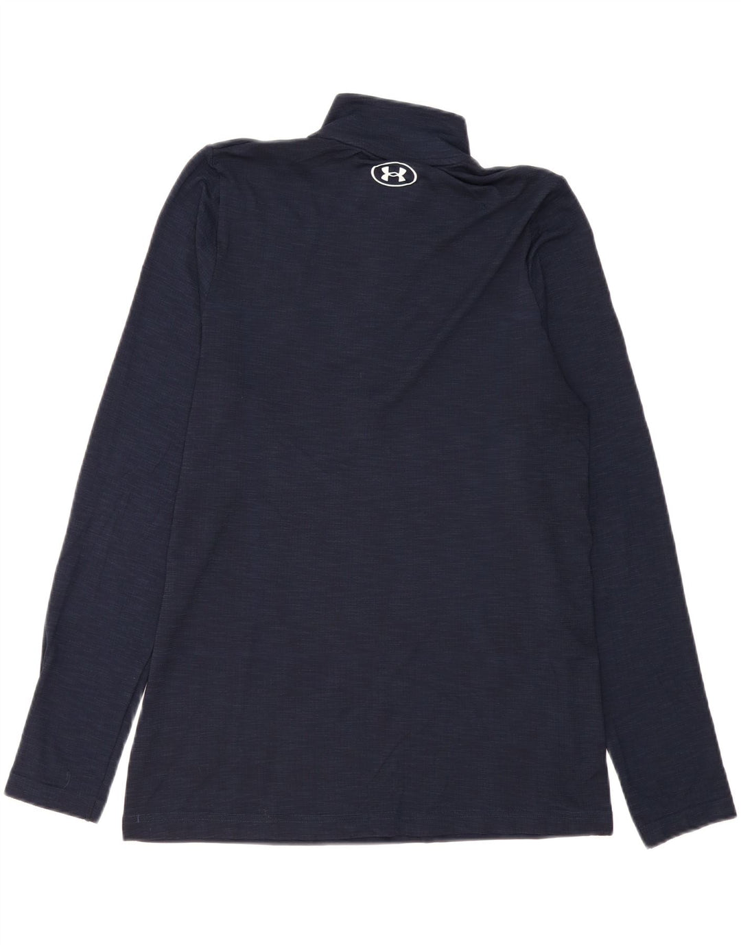 UNDER ARMOUR Top cu fermoar pentru bărbați cu mânecă lungă, poliester, albastru bleumarin