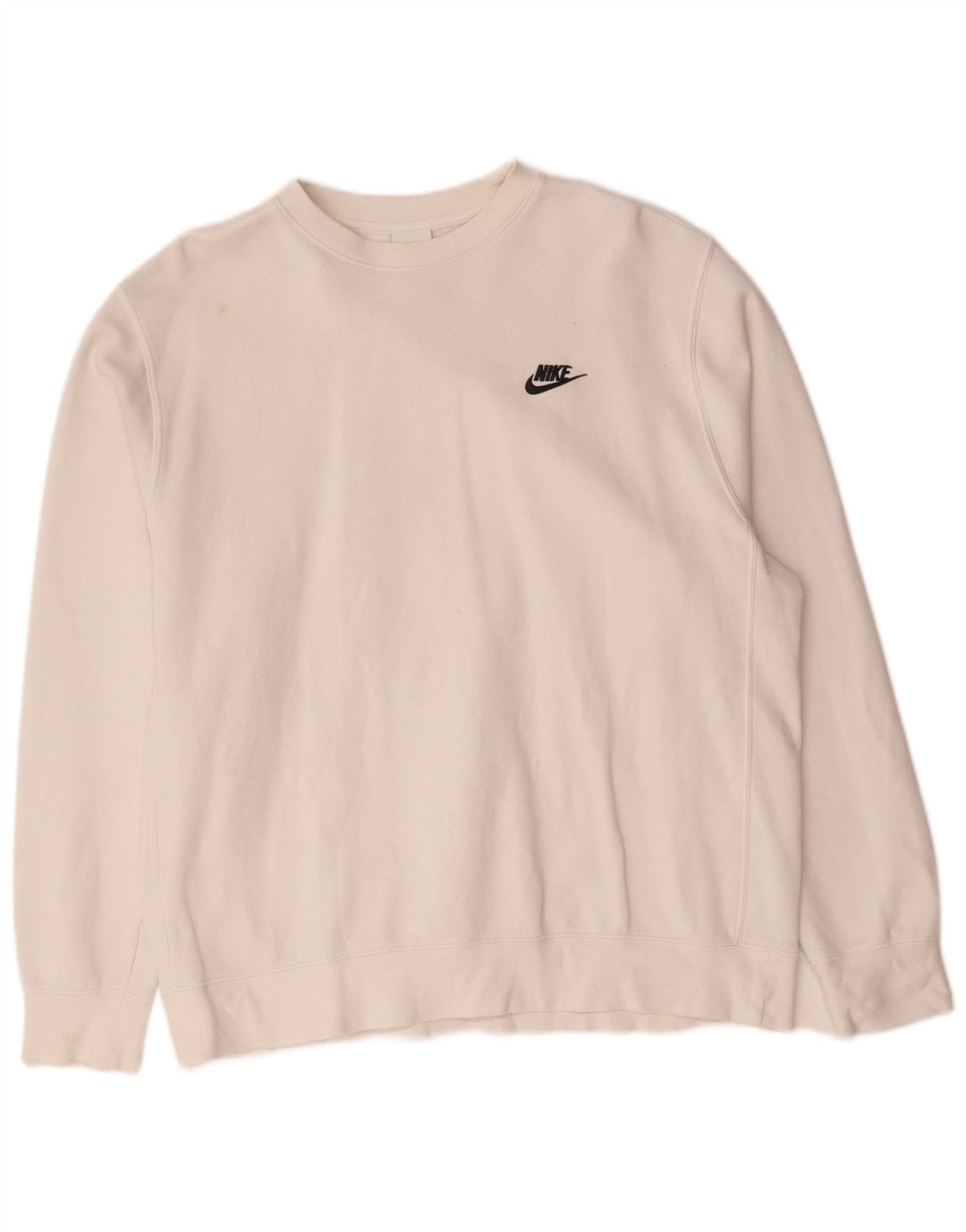 Pulover Nike pentru bărbați, mare, alb, din bumbac