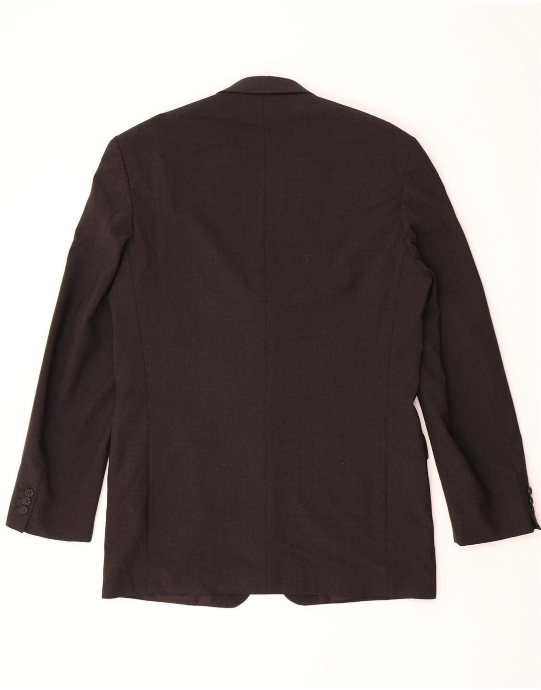 MARKS & SPENCER Mens 3 Button Blazer Jacket UK 40 Large Grey Polyester Vintage Marks & Spencer and Second-Hand Marks & Spencer from Messina Hembry 