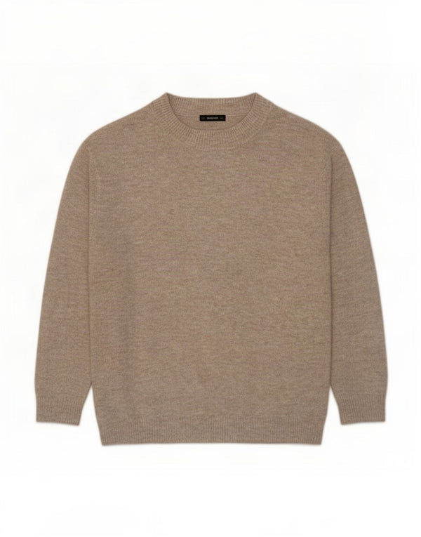 Pulover supradimensionat pentru femei Zara, cu gâtul turn, UK 10 Mic Bej cu pete