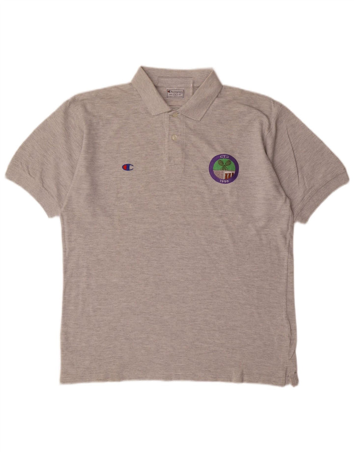 Tricou polo CHAMPION pentru bărbați, gri mediu
