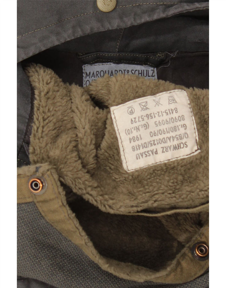 Jachetă parka cu glugă vintage pentru bărbați UK 38, gri mediu