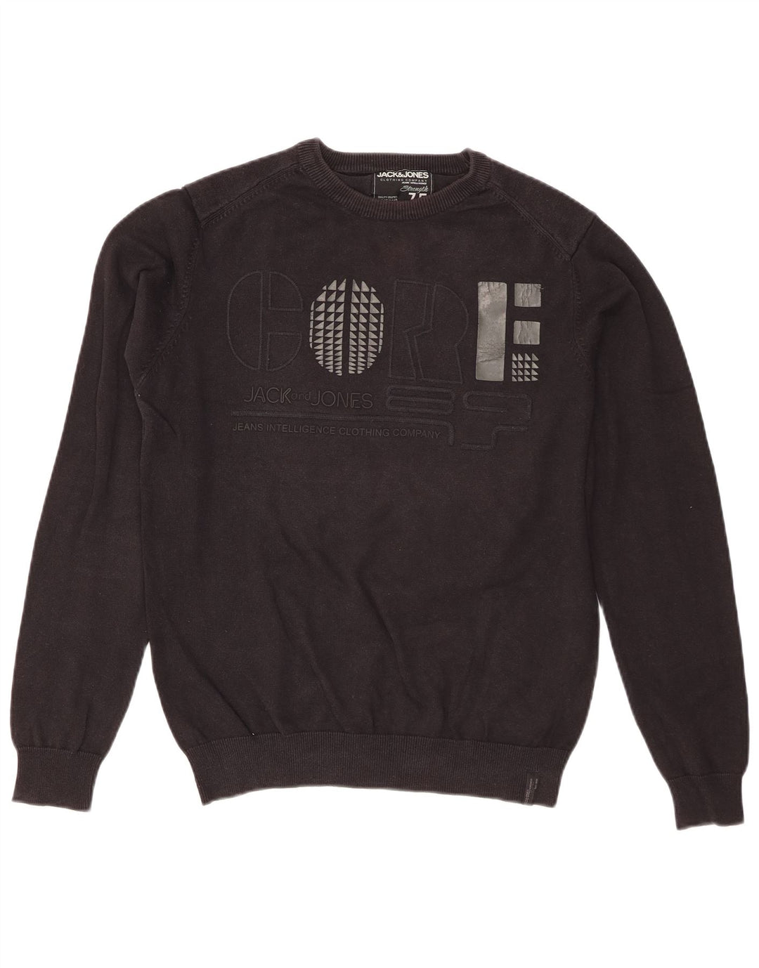 Pulover Jack & Jones pentru bărbați, cu formă regulată, cu decolteu, mediu, negru