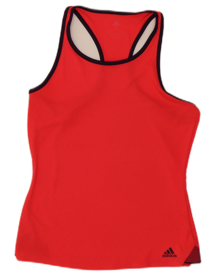Vest Vest Top Femei Adidas UK 12/14 Medium Red