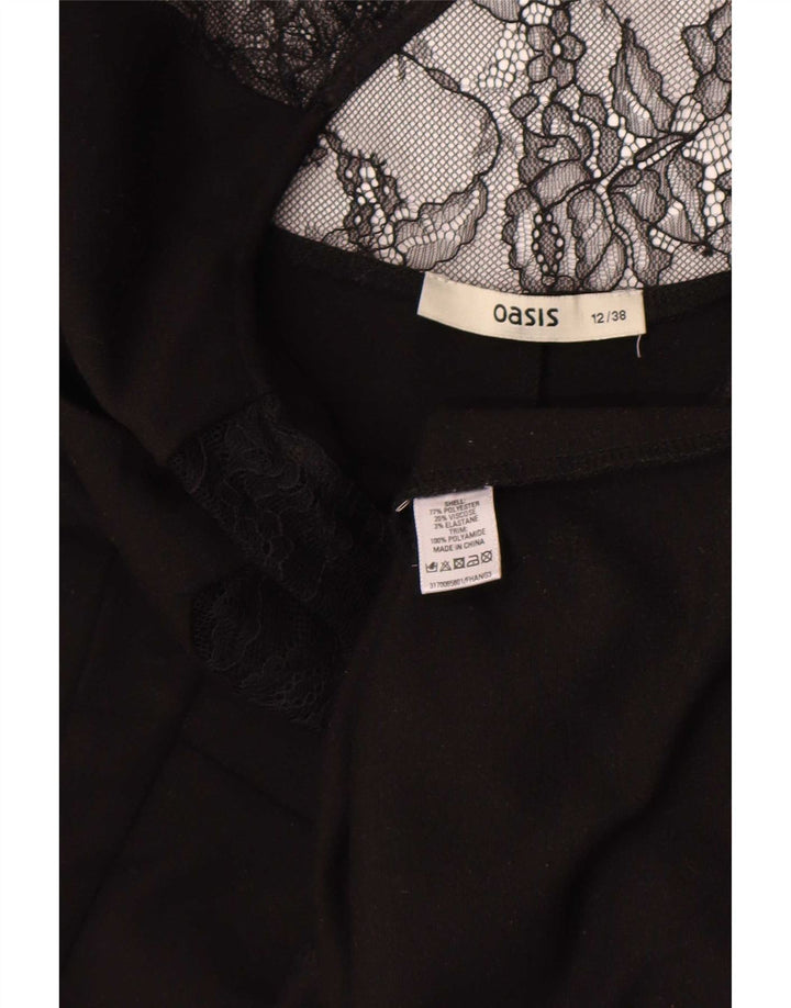 Rochie Oasis pentru femei UK 12 Poliester mediu negru