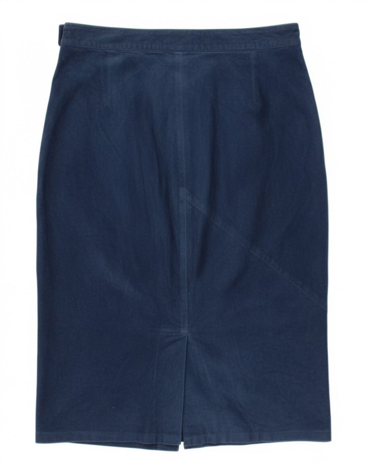 Set fuste 2 piese din piele intoarsa pentru femei Robrik IT 44 Medium W30 Piele bleumarin