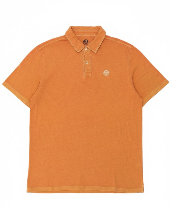 Tricou polo North Sails pentru bărbați, bumbac portocaliu mic