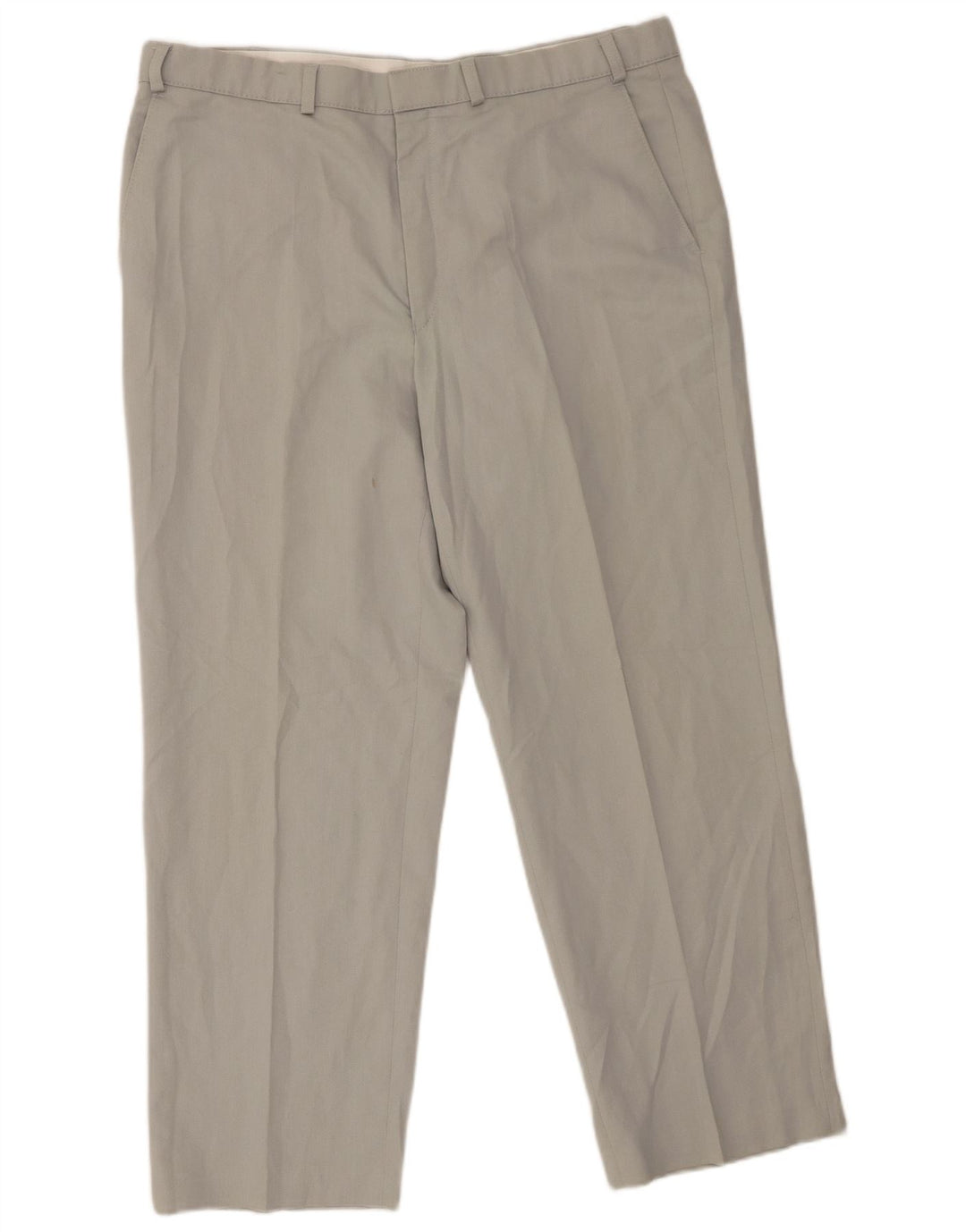 Pantaloni chino drepți pentru bărbați Marks & Spencer W38 L29 poliester gri