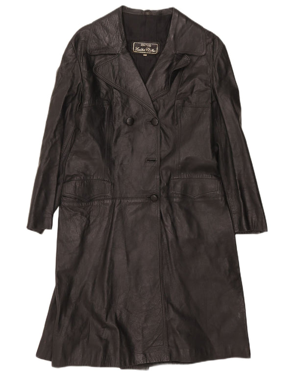 Pleton de piele vintage pentru femei IT 48 XL Negru