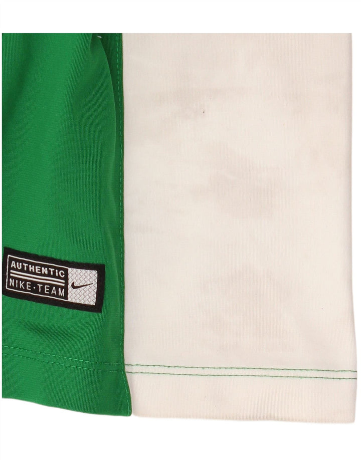 NIKE Dri Fit Top cu mânecă lungă, XL, verde, poliester color bloc