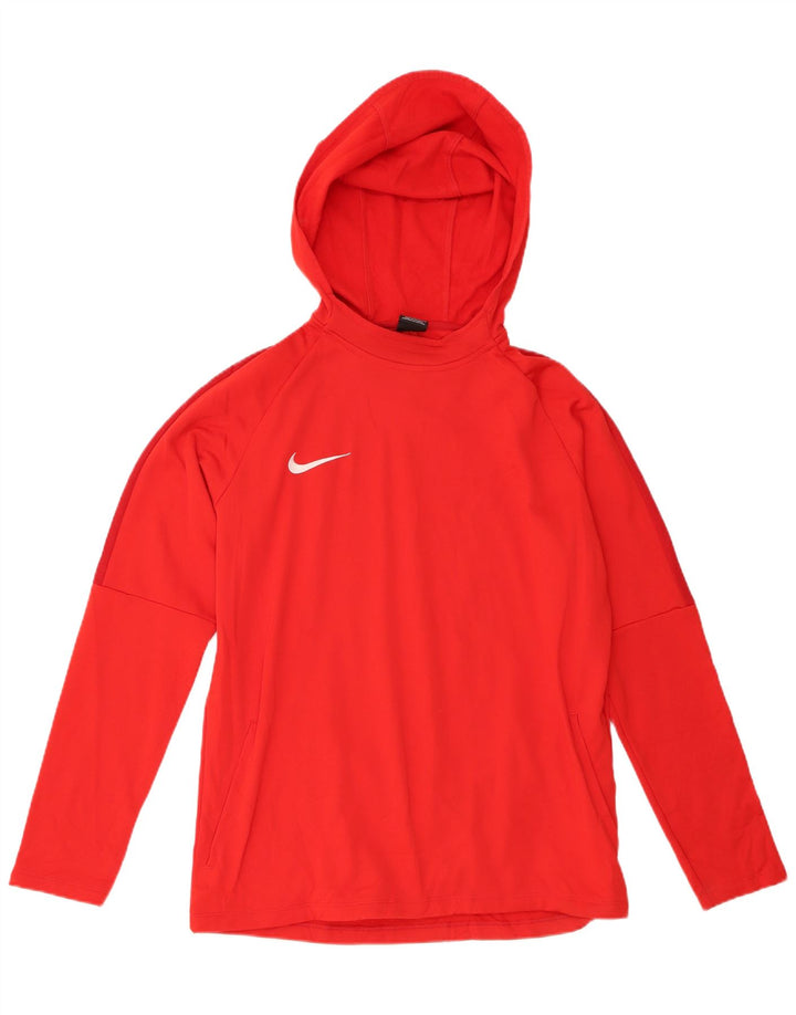 Top cu glugă pentru bărbați Nike cu mânecă lungă, mare, roșu, poliester