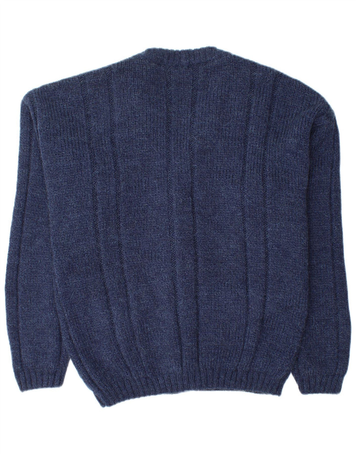 Pulover Cardigan Vintage pentru bărbați Mediu Bleumarin Acrilic