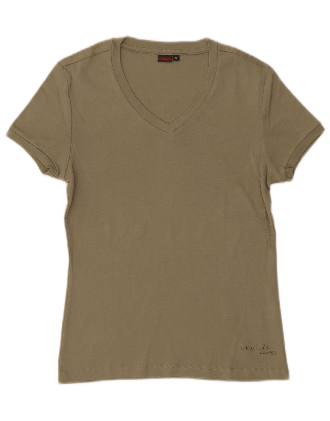 Tricou pentru femei Invicta Top UK 8 Small Khaki Bumbac