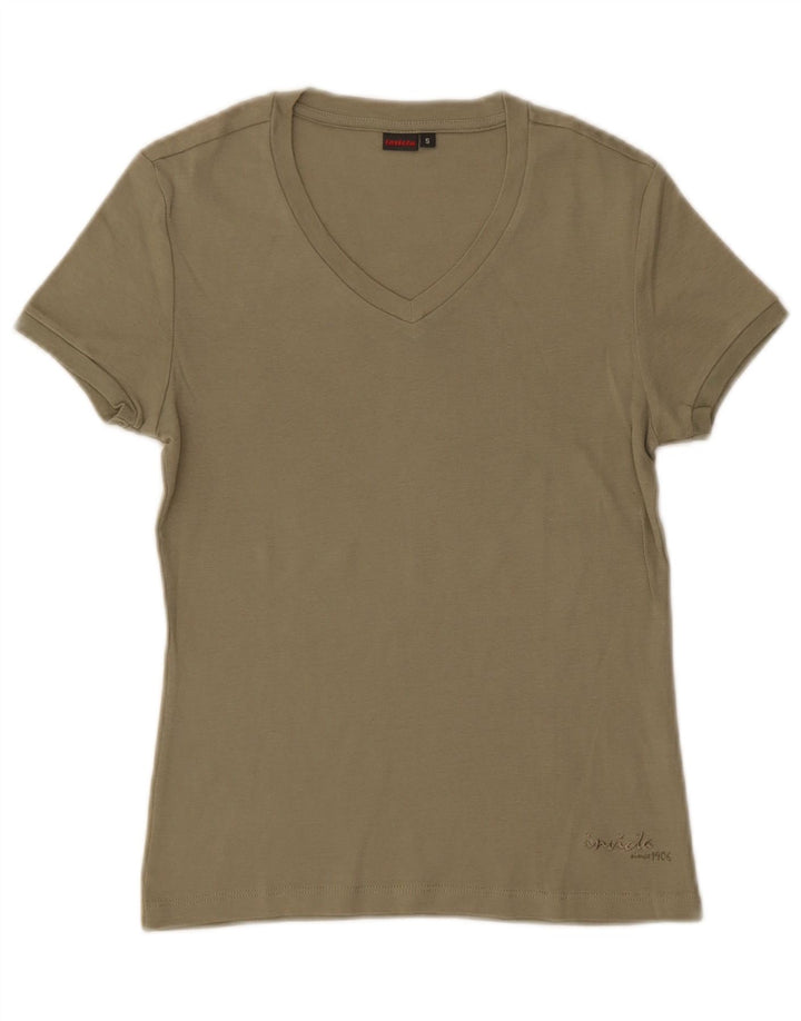 Tricou pentru femei Invicta Top UK 8 Small Khaki Bumbac