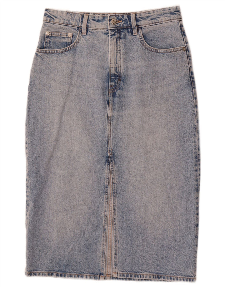 Fusta de blugi pentru femei Zara Medium W28 Bumbac Albastru