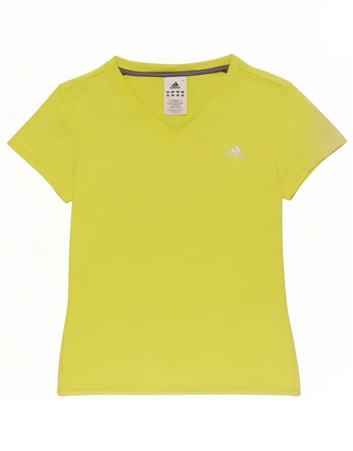 Tricou Adidas Poplin pentru femei Top UK 14 Medium Green Poliamidă