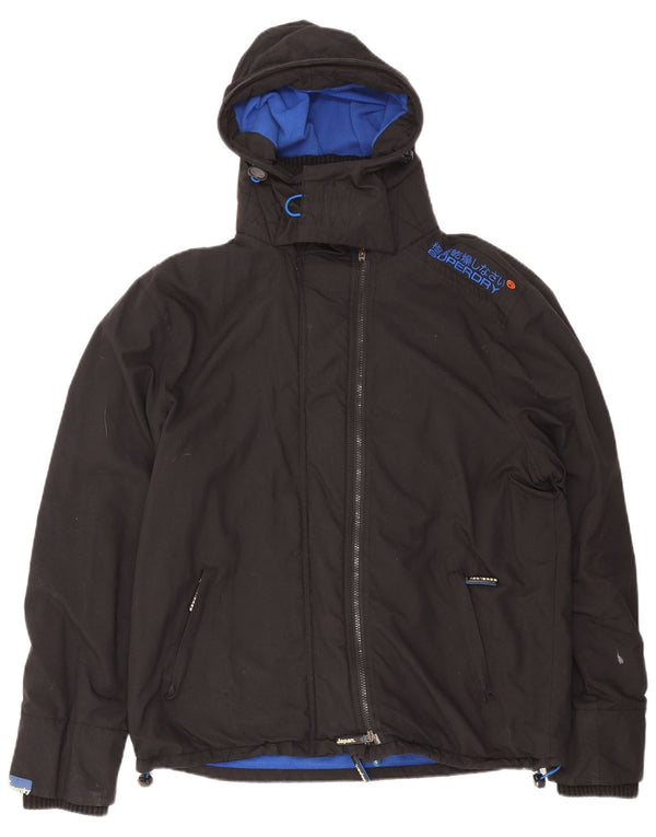 Jachetă Windbreaker cu glugă pentru bărbați Superdry UK 42 XL Negru