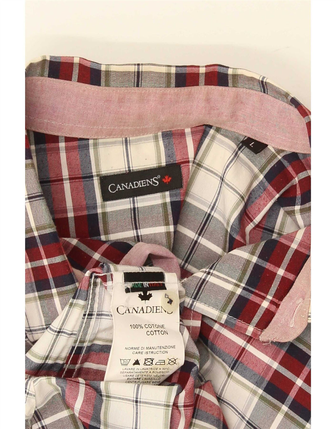 Cămașă de flanel pentru bărbați Canadiens, bumbac cu carouri mari, roșii
