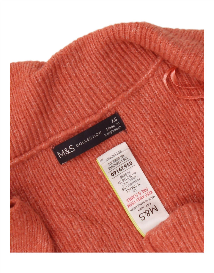 Pulover cardigan supradimensionat pentru femei Marks & Spencer UK 6 XS Portocaliu