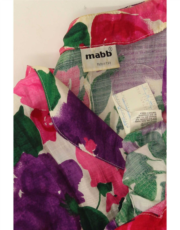 sacou blazer pentru femei mabb cu 4 nasturi IT 42 Medium Multicolor Floral