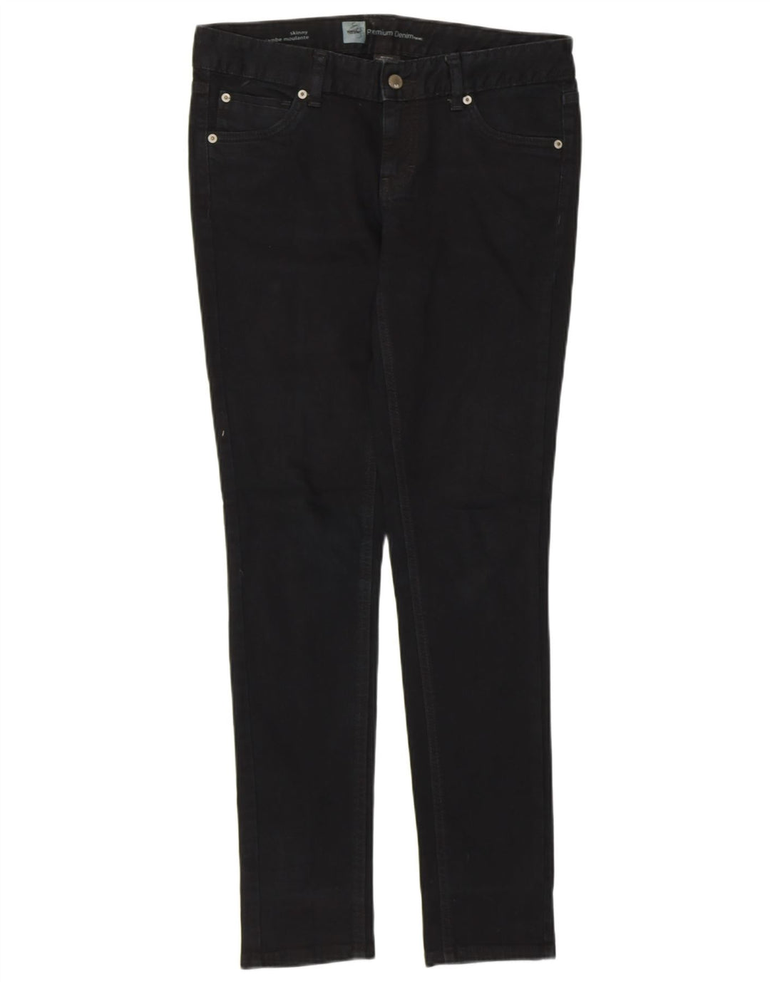 Blugi skinny elastici pentru femei Mossimo US 4 Small W30 L30 Bumbac negru