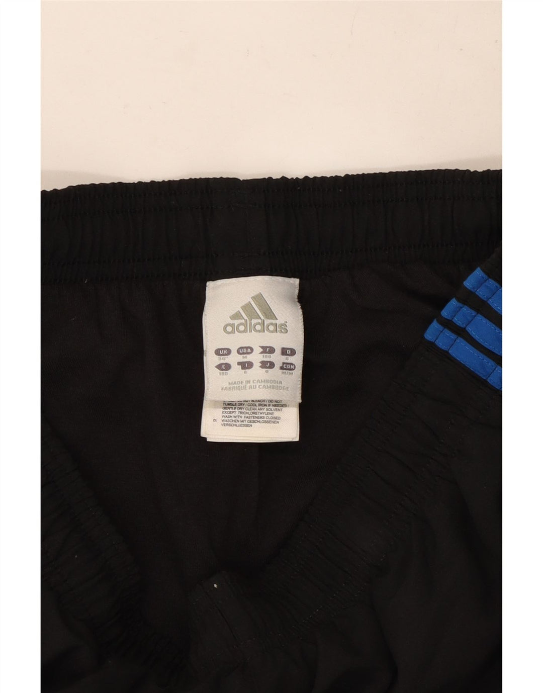 Pantaloni de trening Adidas pentru bărbați Joggeri poliester mediu negru