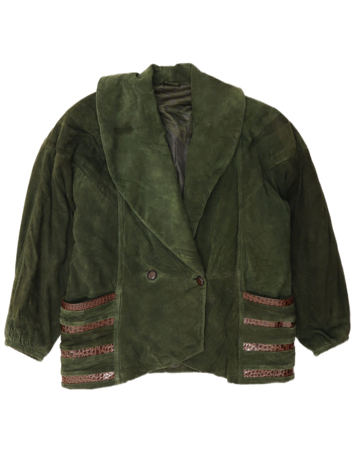 Pancaldi & B Jachetă de piele întoarsă pentru femei IT 42 Medium Khaki