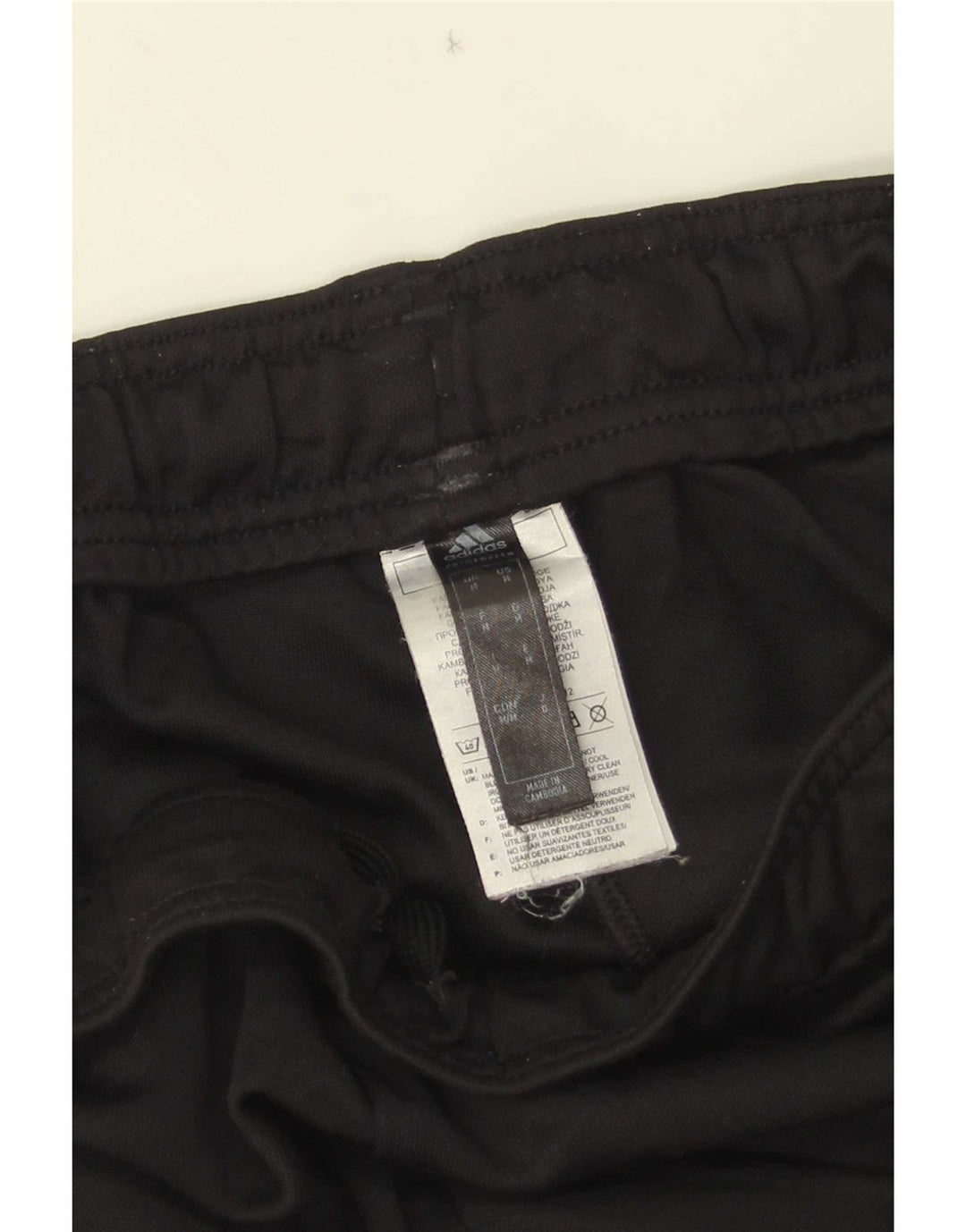 Pantaloni de trening Adidas pentru bărbați, poliester mediu negru