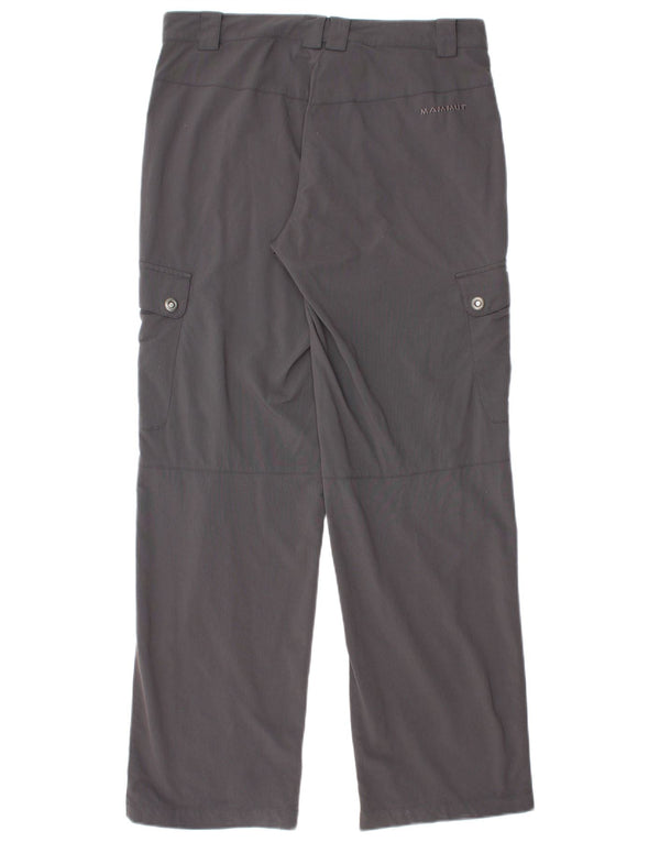 Pantaloni cargo drepti pentru femei MAMMUT UK 16 Large W32 L32 Nylon gri