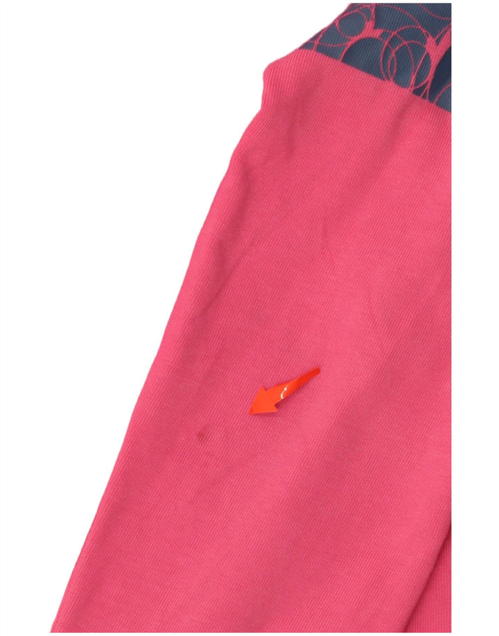 Jachetă de top pentru trening cu grafică DIADORA pentru femei UK 10 Mic roz Colorblock