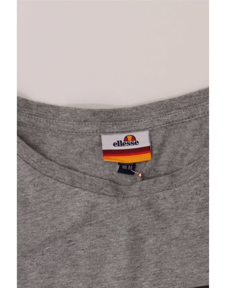 Tricou cu grafică pentru bărbați Ellesse Top din bumbac cu pete gri mediu