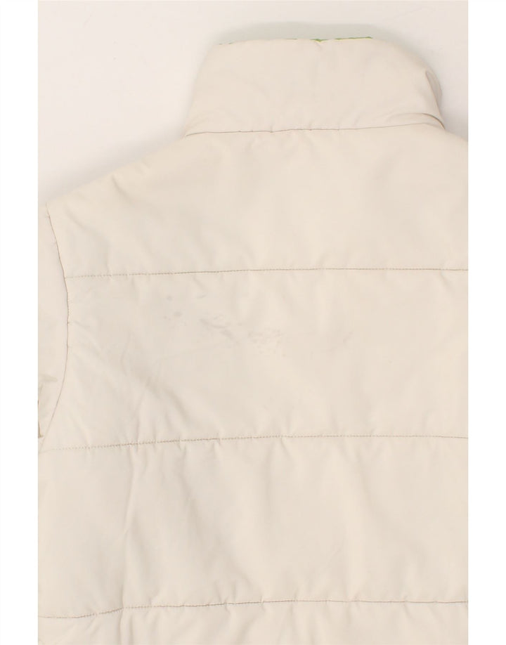 CONVERSE Womens Padded Jacket UK 10 Small White Colourblock Polyamide Vintage Converse and Second-Hand Converse from Messina Hembry 