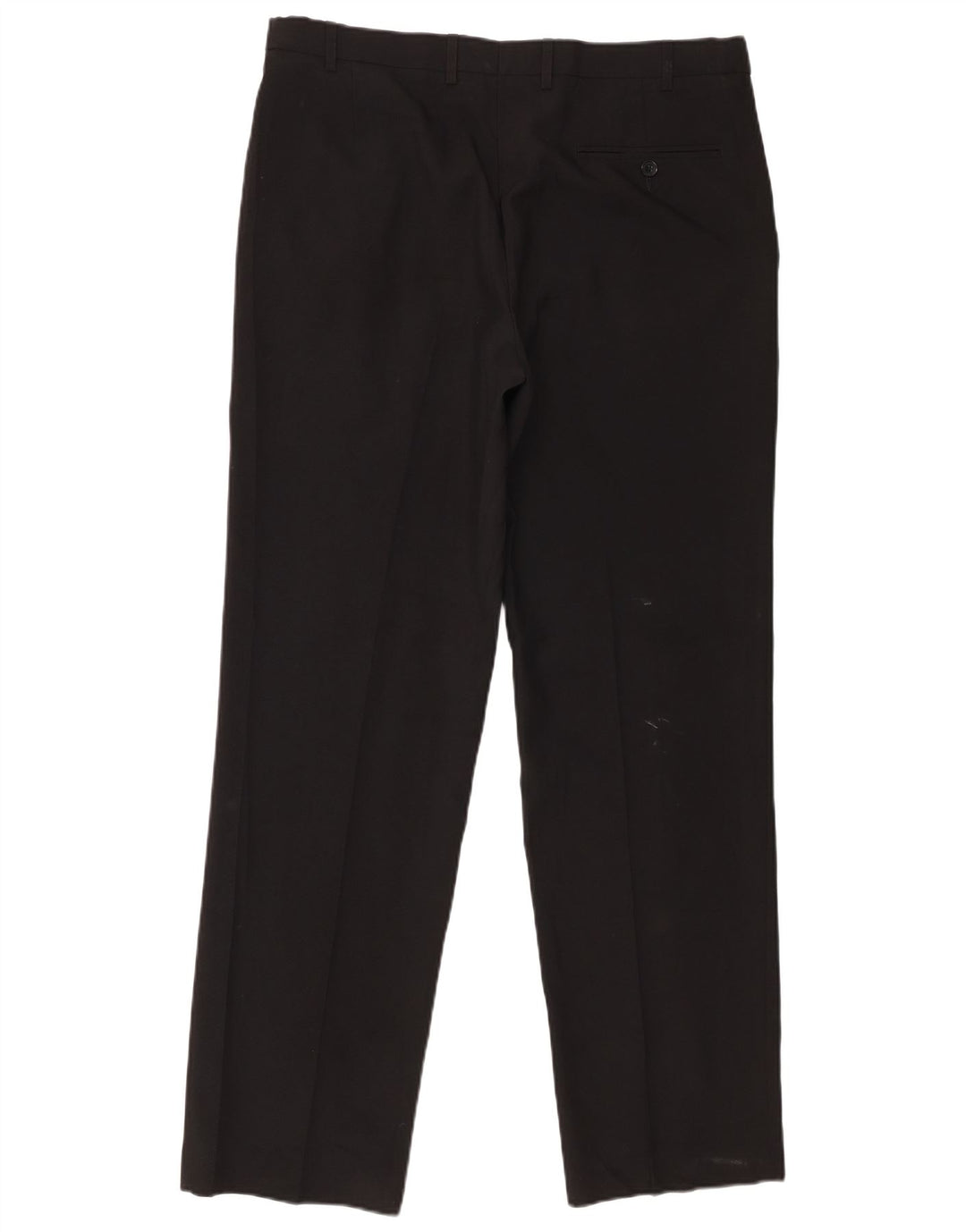 Pantaloni de costum pentru bărbați Marks & Spencer, cu ajustare normală, L36 L31, poliester negru