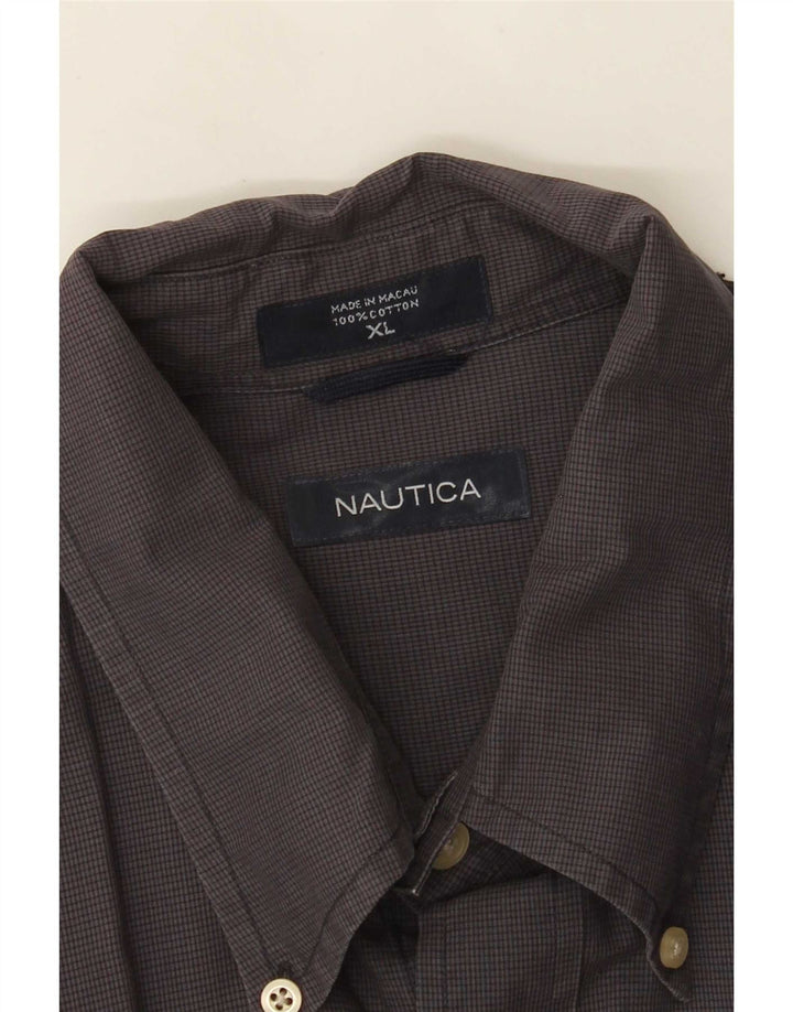 Cămașă pentru bărbați Nautica XL, bumbac vichy gri