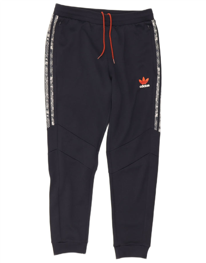 Pantaloni de trening cu grafică Adidas pentru bărbați Pantaloni de jogging mari, bleumarin, poliester