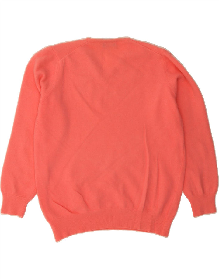 BENETTON Womens V-Neck Jumper Sweater UK 12 Medium Red Vintage Benetton and Second-Hand Benetton from Messina Hembry 