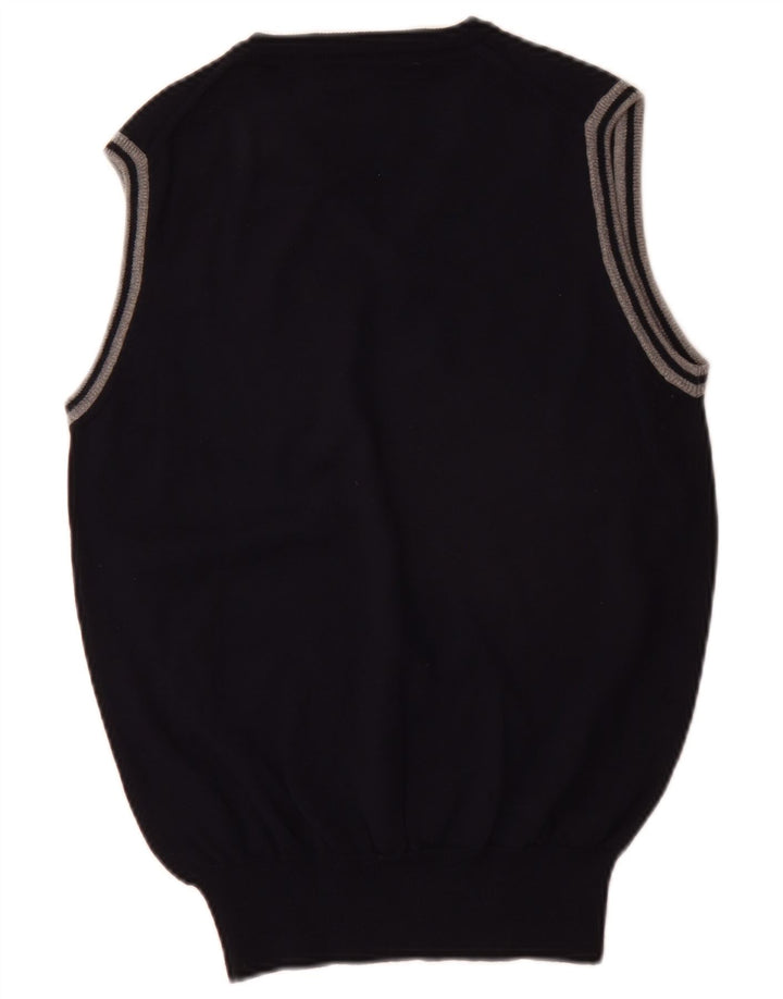 Fred Perry Bărbați Vestă Tank Top Lână Mic Bleumarin