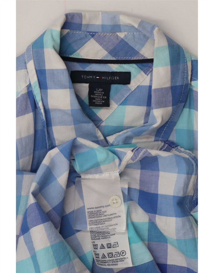 Cămașă Tommy Hilfiger pentru femei UK 10 Small Blue Gingham Bumbac