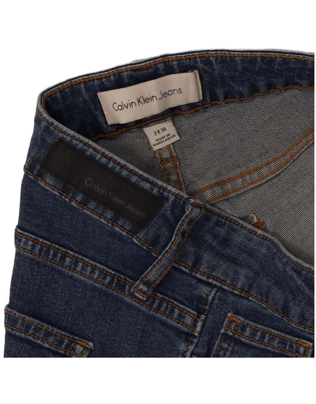 Blugi drepti pentru femei Calvin Klein W30 L30 albastru