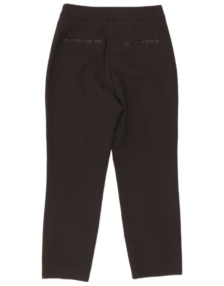 Pantaloni casual slim pentru femei Zara XS 24 L23 Poliester negru