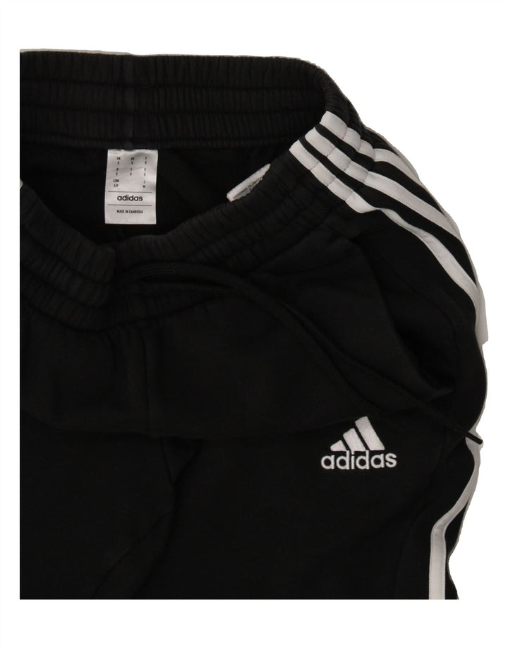 ADIDAS Womens Tracksuit Trousers Joggers Small Black Cotton Vintage Adidas and Second-Hand Adidas from Messina Hembry 