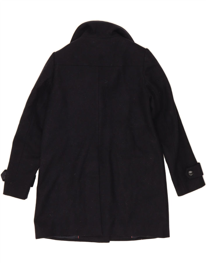 TOMMY HILFIGER Womens Overcoat UK 14 Medium Navy Blue Wool Vintage Tommy Hilfiger and Second-Hand Tommy Hilfiger from Messina Hembry 