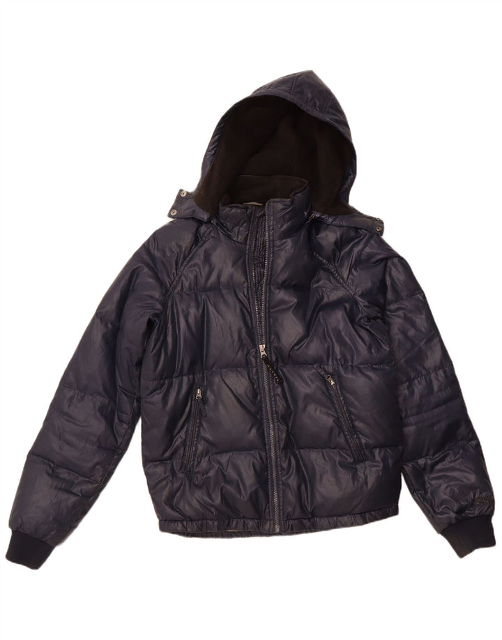Jachetă căptușită cu glugă pentru bărbați Sisley UK 36 Small Bleumarin