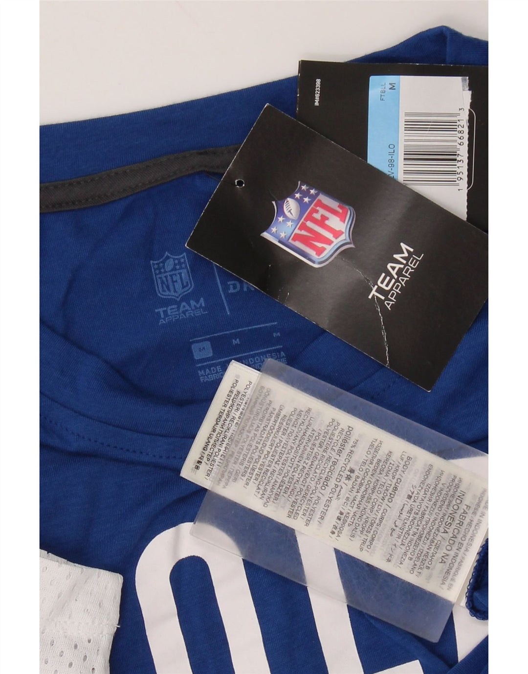 Tricou grafic NFL pentru femei Top UK 14 Medium Bleumarin Poliester